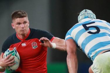 Owen Farrell in action against Australia